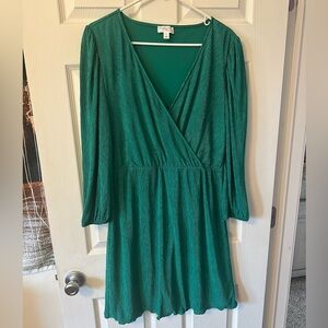 Morgan Taylor Emerald Long Sleeve Dress, size L